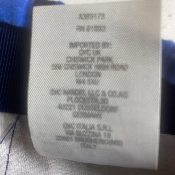 New Isaac Mizrahi Blue Floral Print Velvet Stirrup Pants Size 10P Adjustable - Picture 8 of 16